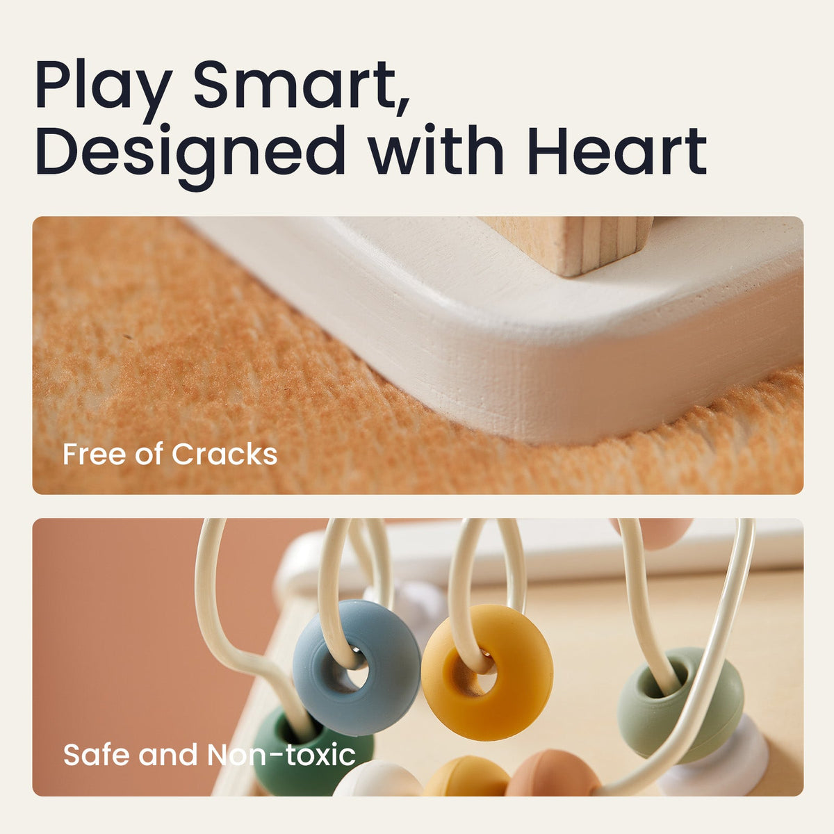 Tiny Land® Cottage Activity Cube - Morandi - Tiny Land INC