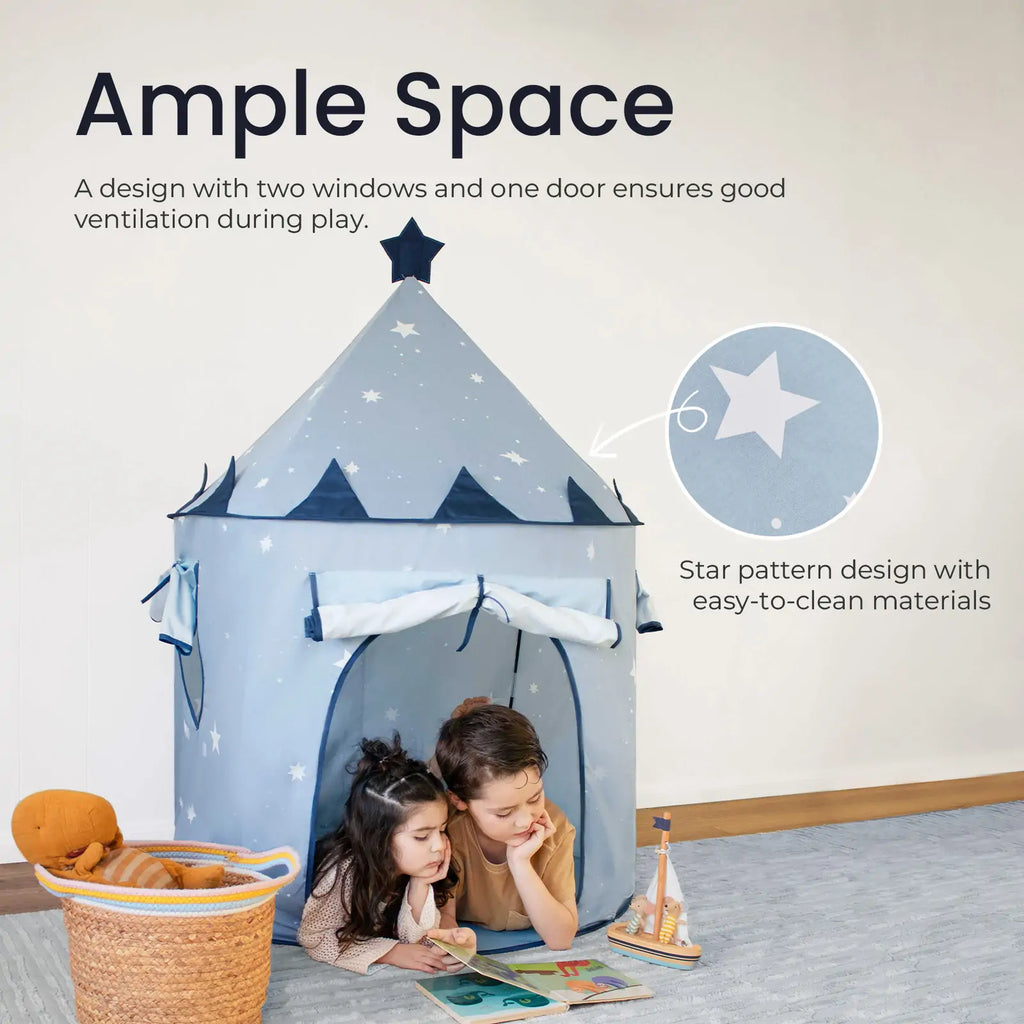 Tiny Land® Starry Blue Play Tent - Tiny Land INC