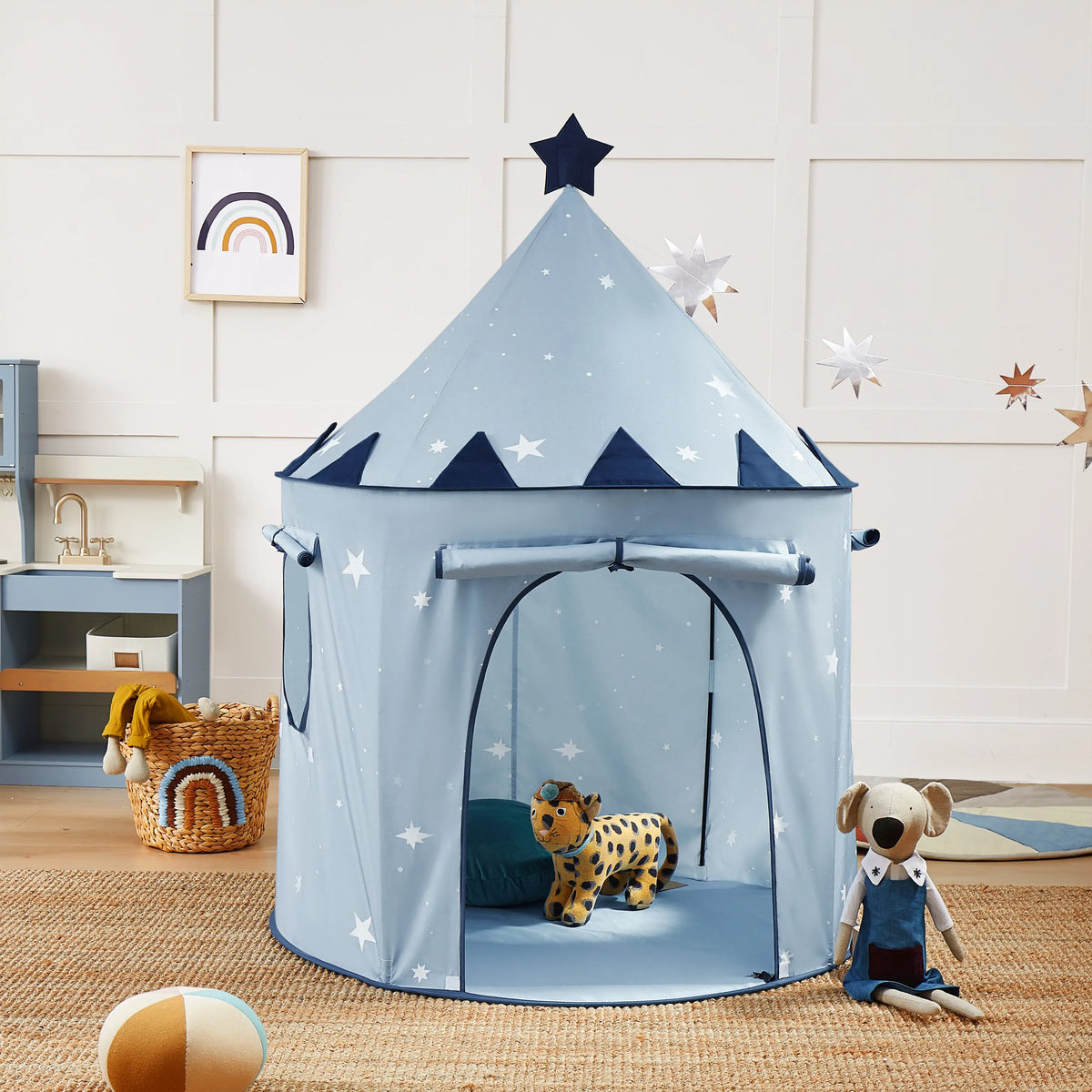 Tiny Land® Starry Blue Play Tent - Tiny Land INC