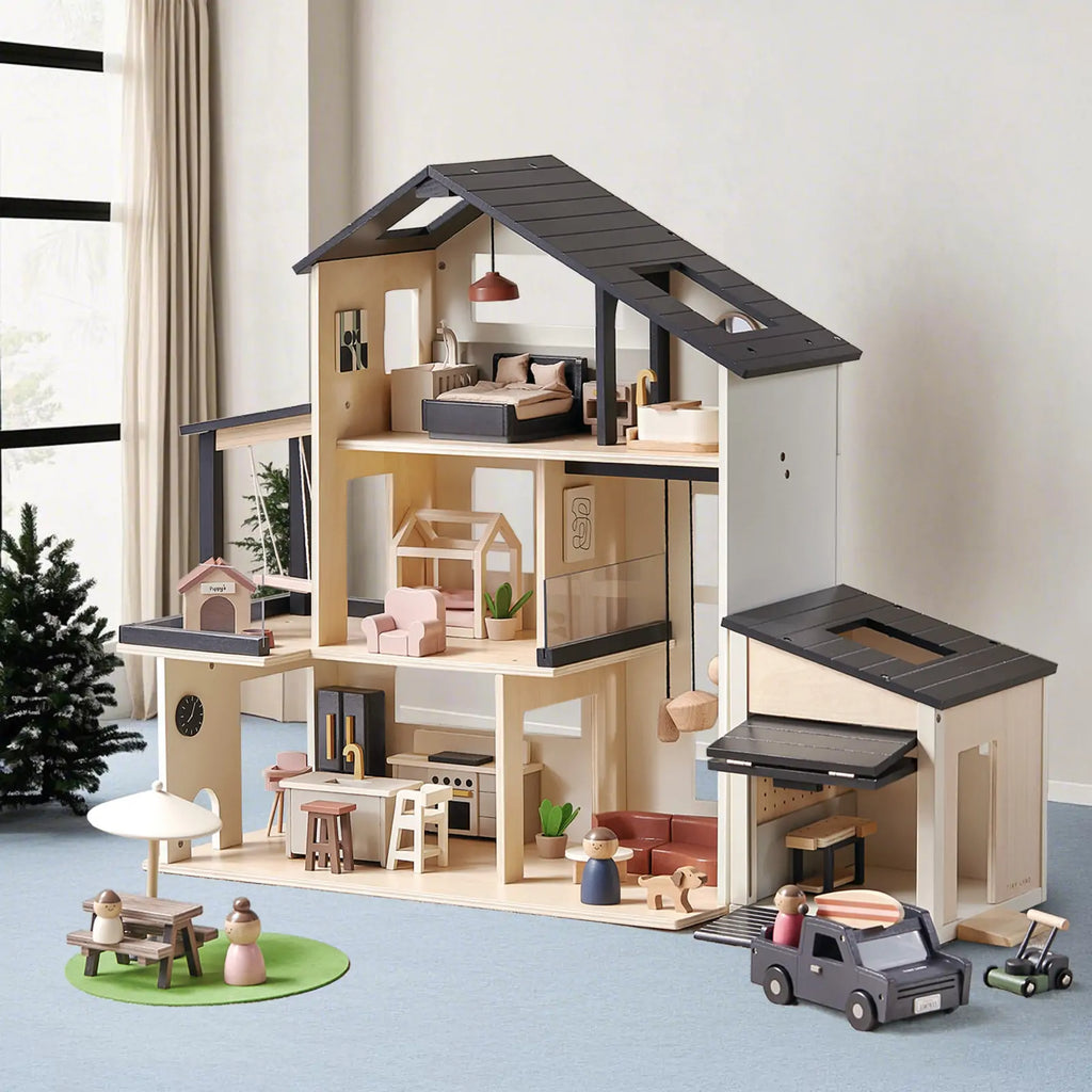 Tiny Land® Wooden Dollhouse - Garage - Tiny Land INC