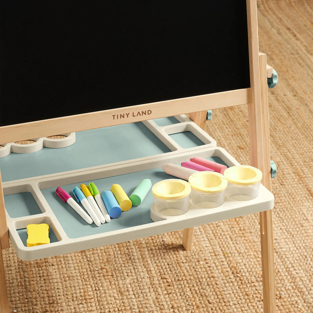 Tiny Land® Magnitales Easel for Kids - Green - Tiny Land INC