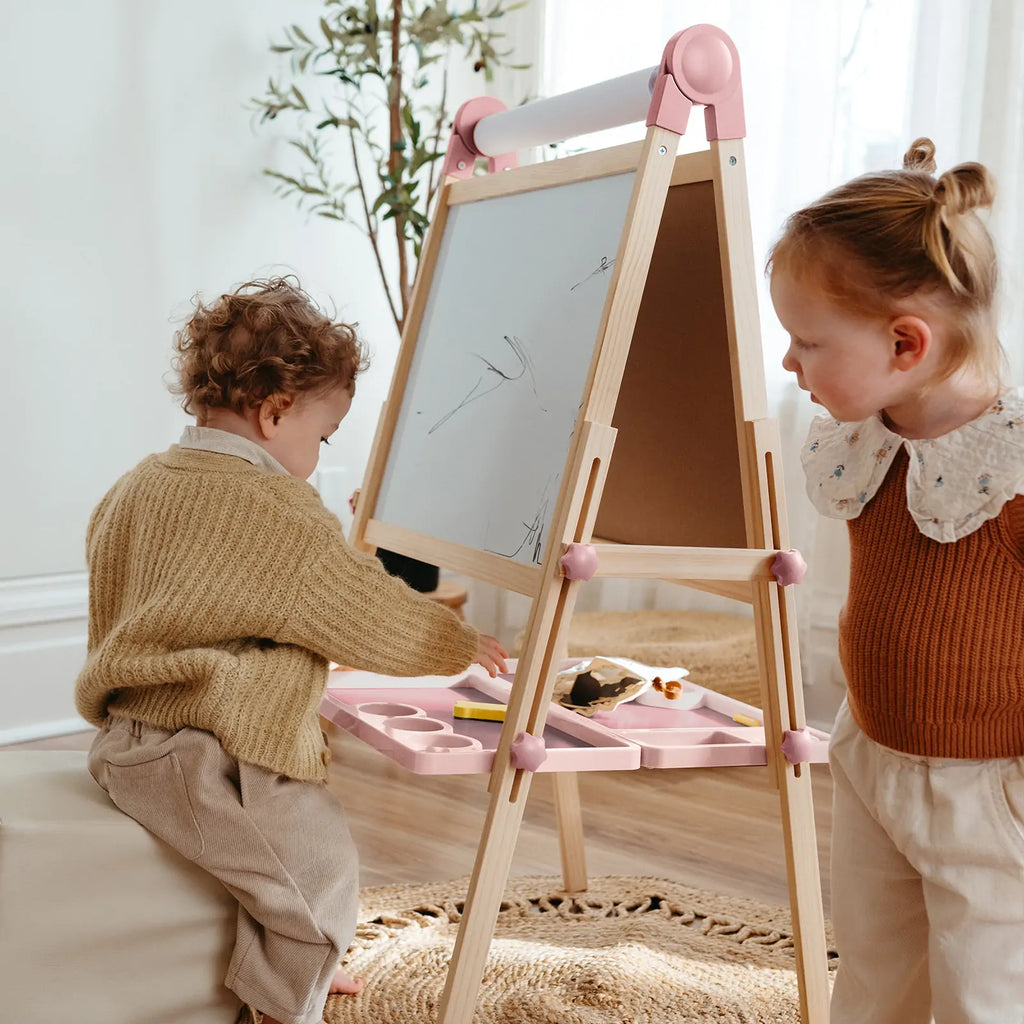 Tiny Land® Magnitales Easel for Kids - Pink - Tiny Land INC