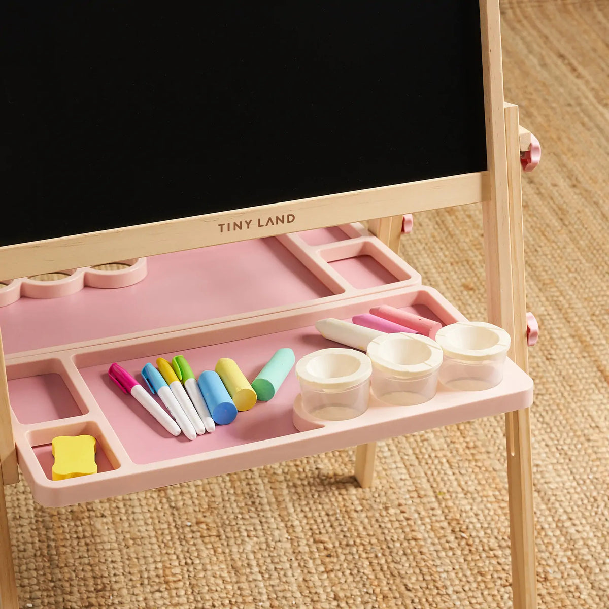 Tiny Land® Magnitales Easel for Kids - Pink - Tiny Land INC