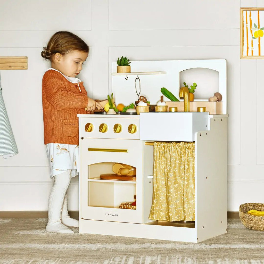 Tiny Land® Honey Kitchenette - Little Chef's First Kitchen - Tiny Land INC
