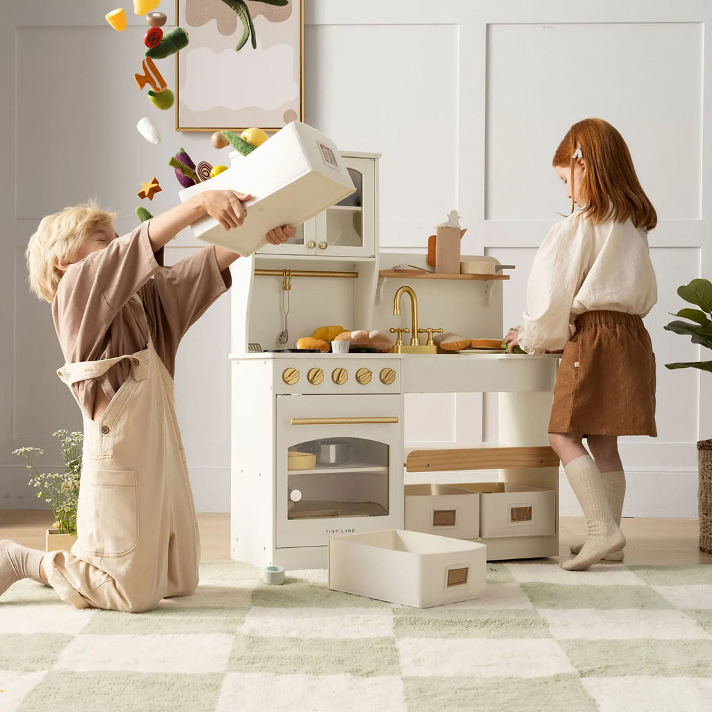 Tiny Land® Serenity Play Kitchen - Cream - Tiny Land INC