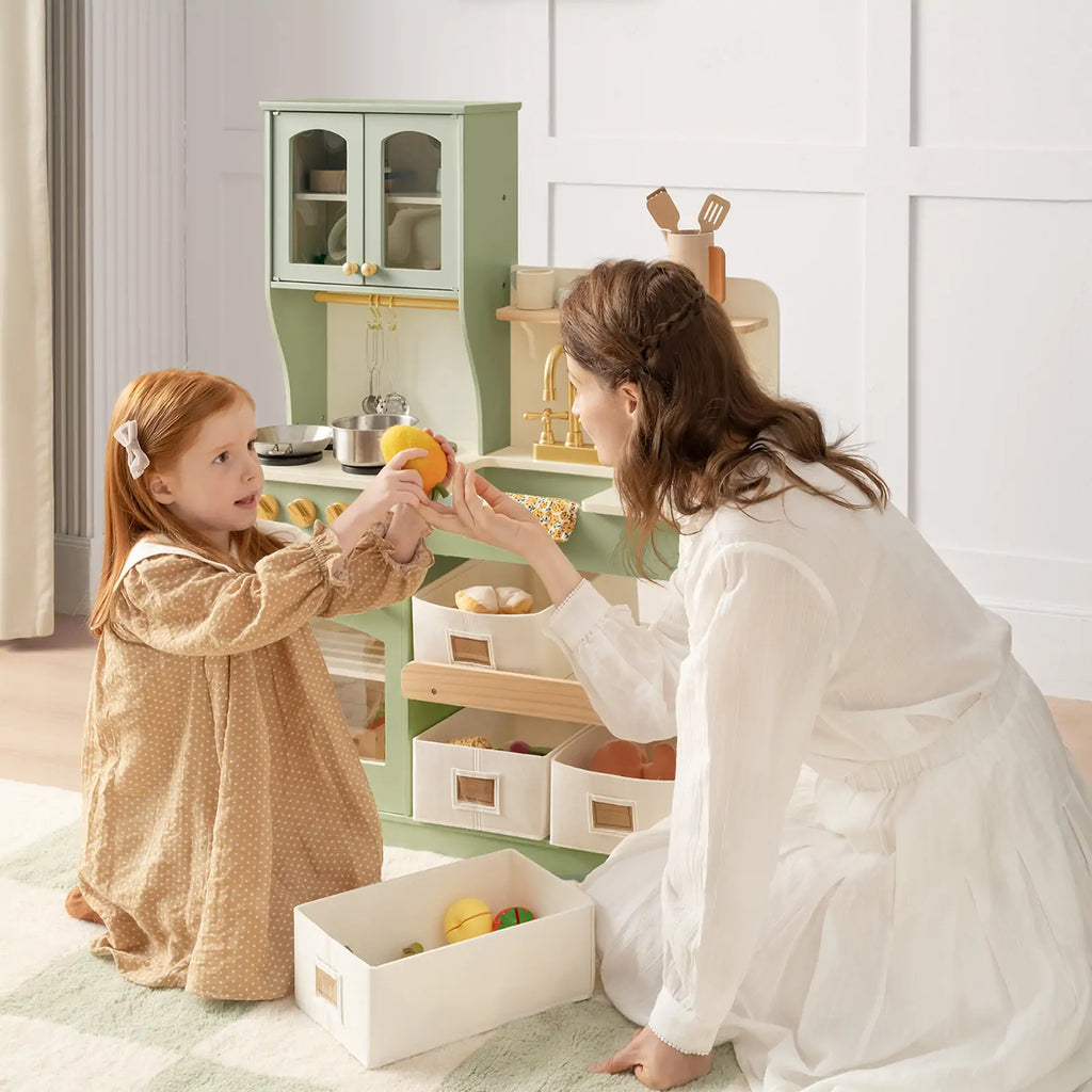 Tiny Land® Serenity Play Kitchen - Sage Green - Tiny Land INC