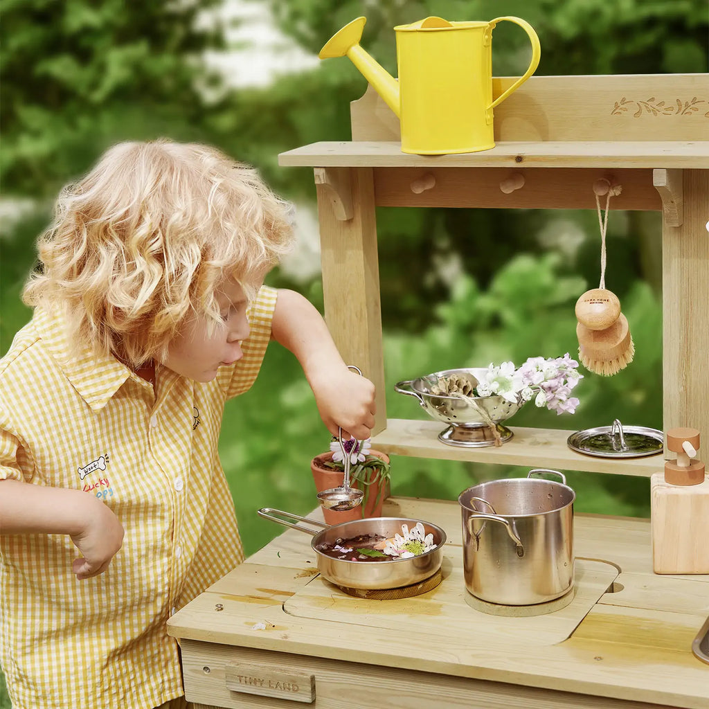 Tiny Land® Mud Kitchen - DuoPlay Outdoor Play Kitchen for Kids - Tiny Land INC