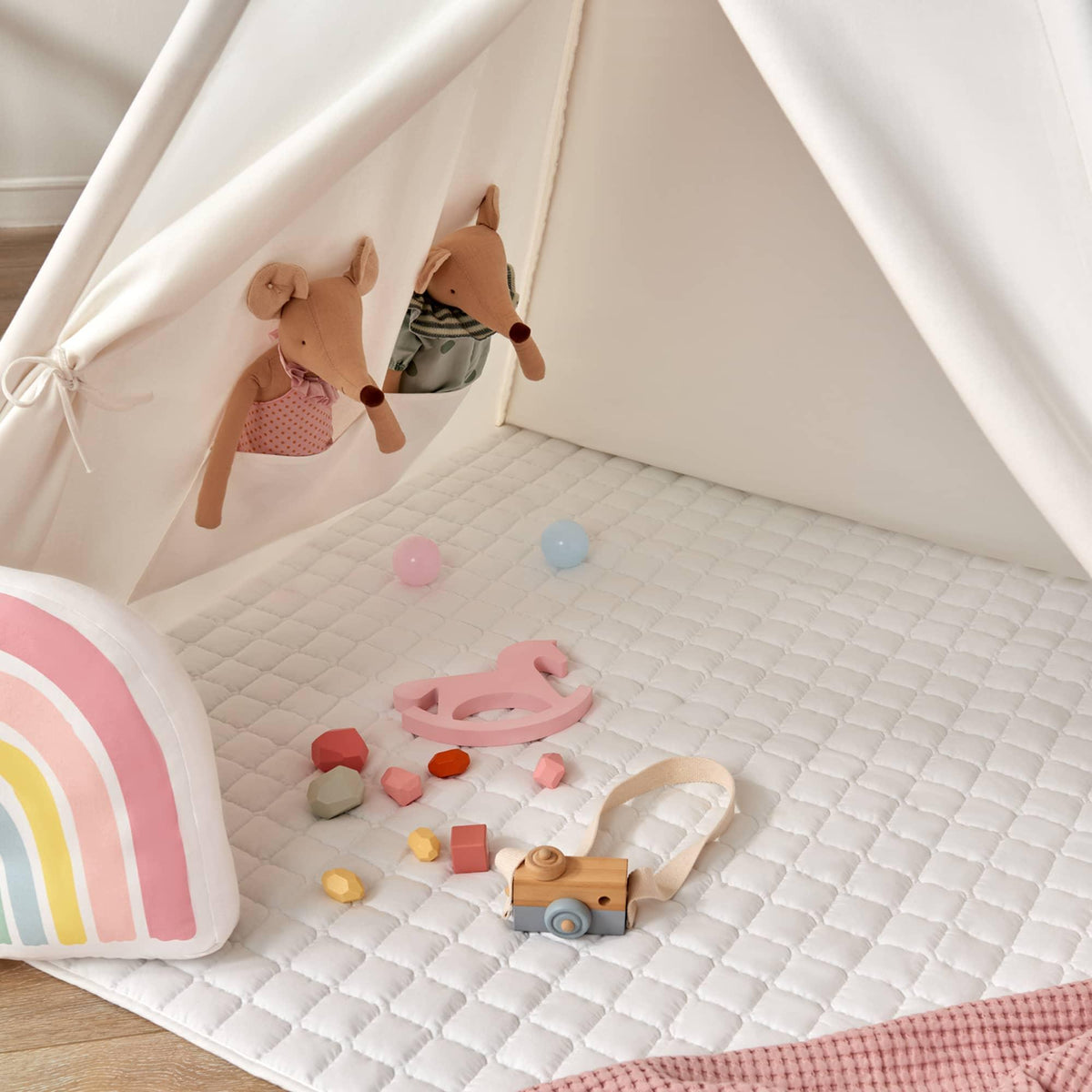 Tiny Land® Teepee for Kids with Mat - Tiny Land INC