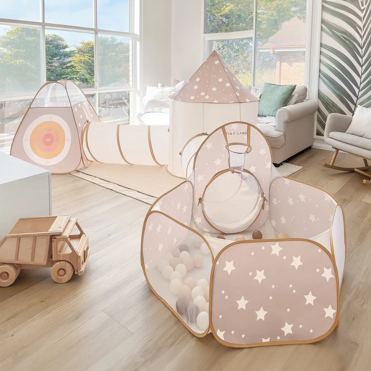 Tiny Land® Discovery 5 - in - 1 Play Tunnel With no Balls - Tiny Land INC