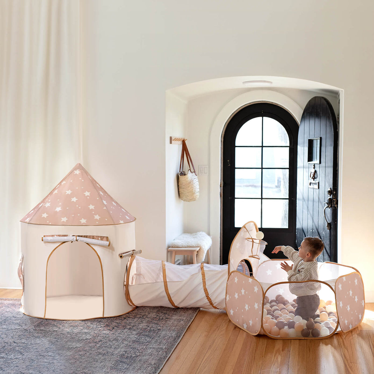 Tiny Land® Adventure 3 - in - 1 Play Tunnel & Ocean Ball Set - Tiny Land INC