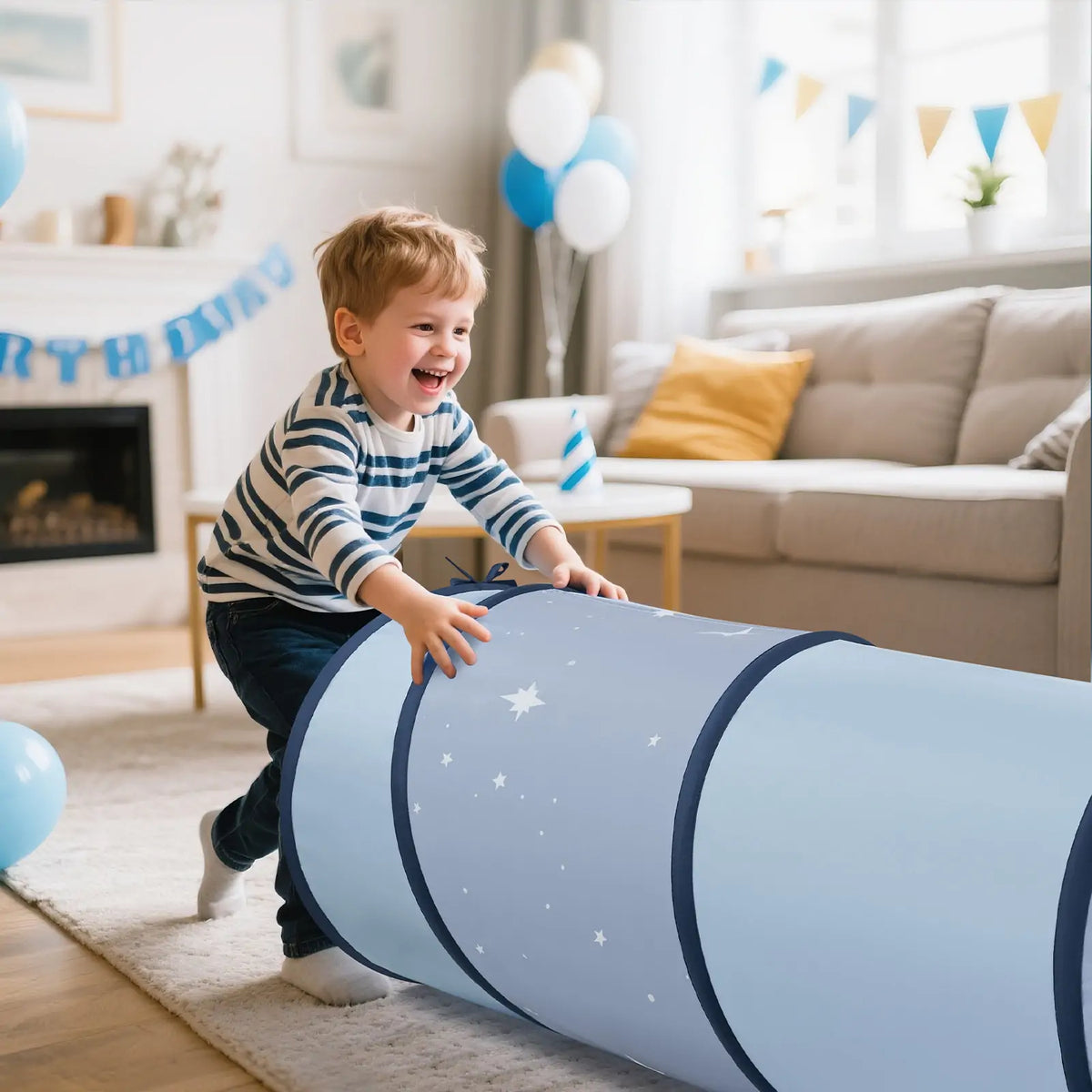 Tiny Land® Adventure Play Tunnel - Blue - Tiny Land INC