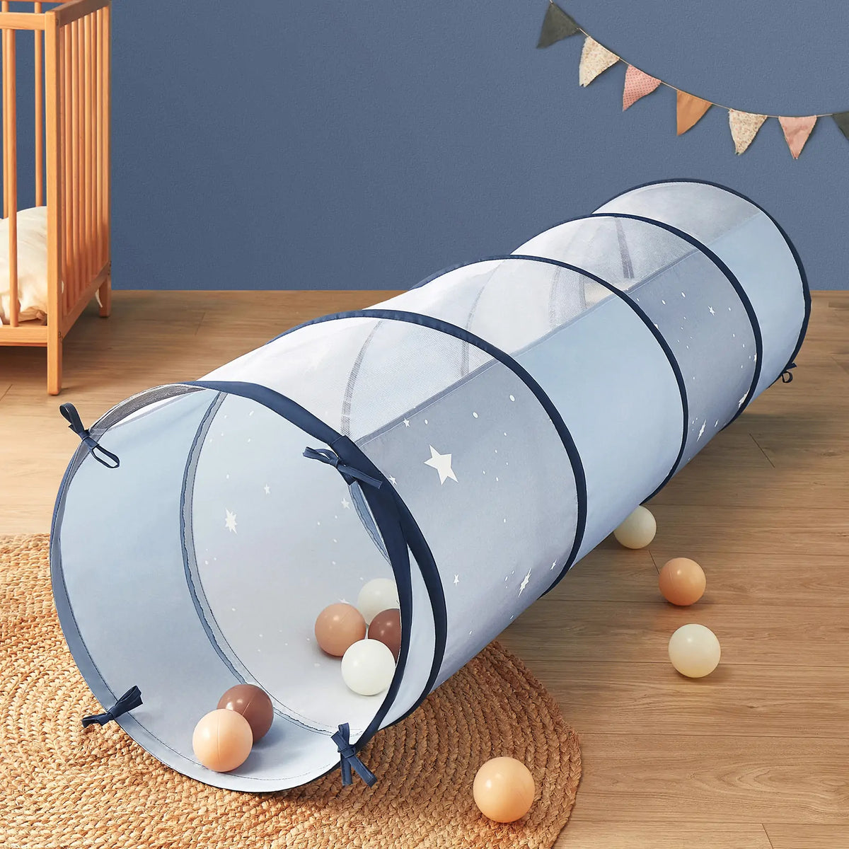 Tiny Land® Adventure Play Tunnel - Blue - Tiny Land INC