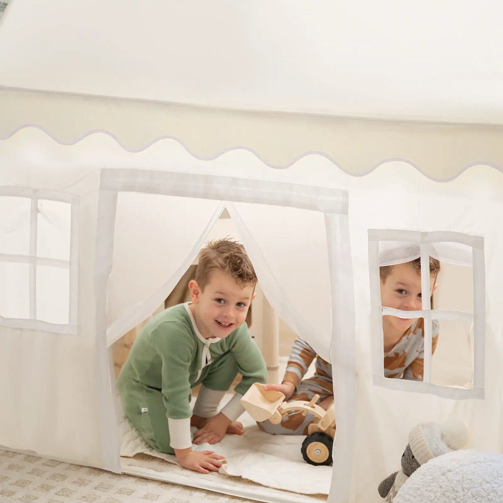 Tiny Land® Natural Cream Playhouse - Tiny Land INC