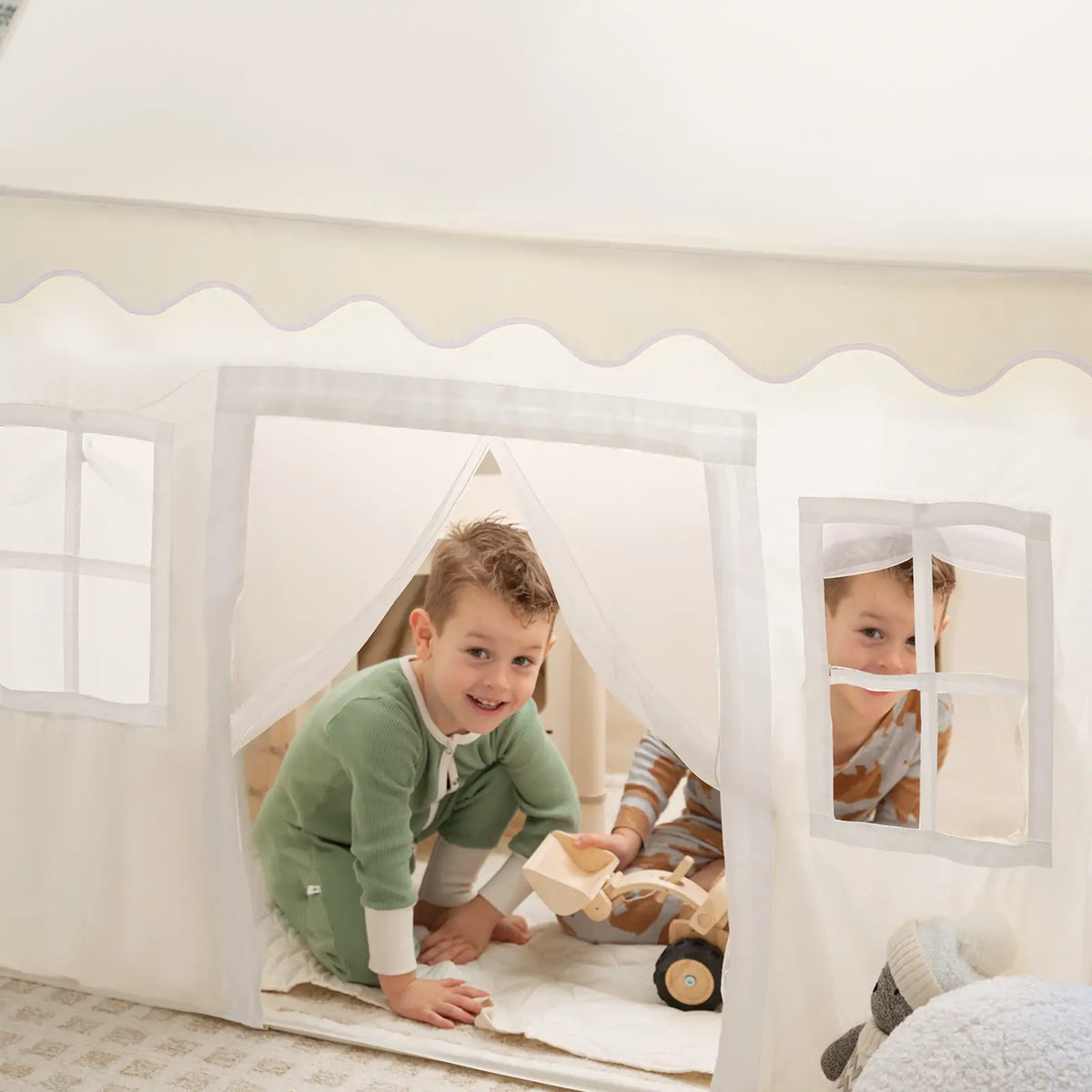 Tiny Land® Natural Cream Playhouse - Tiny Land INC