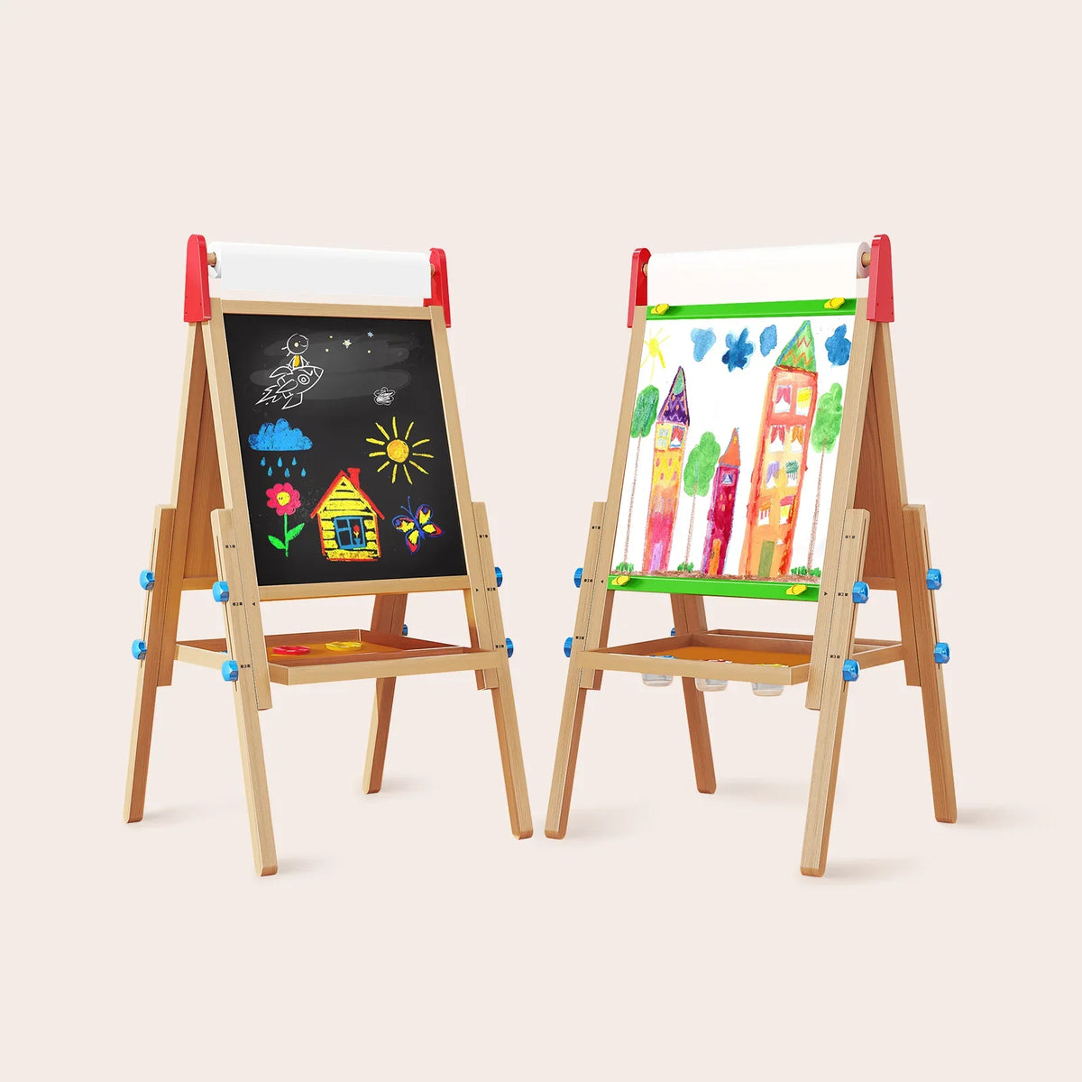 Tiny Land® 3 - in - 1 Art Easel & Paper Roll Set - Tiny Land INC