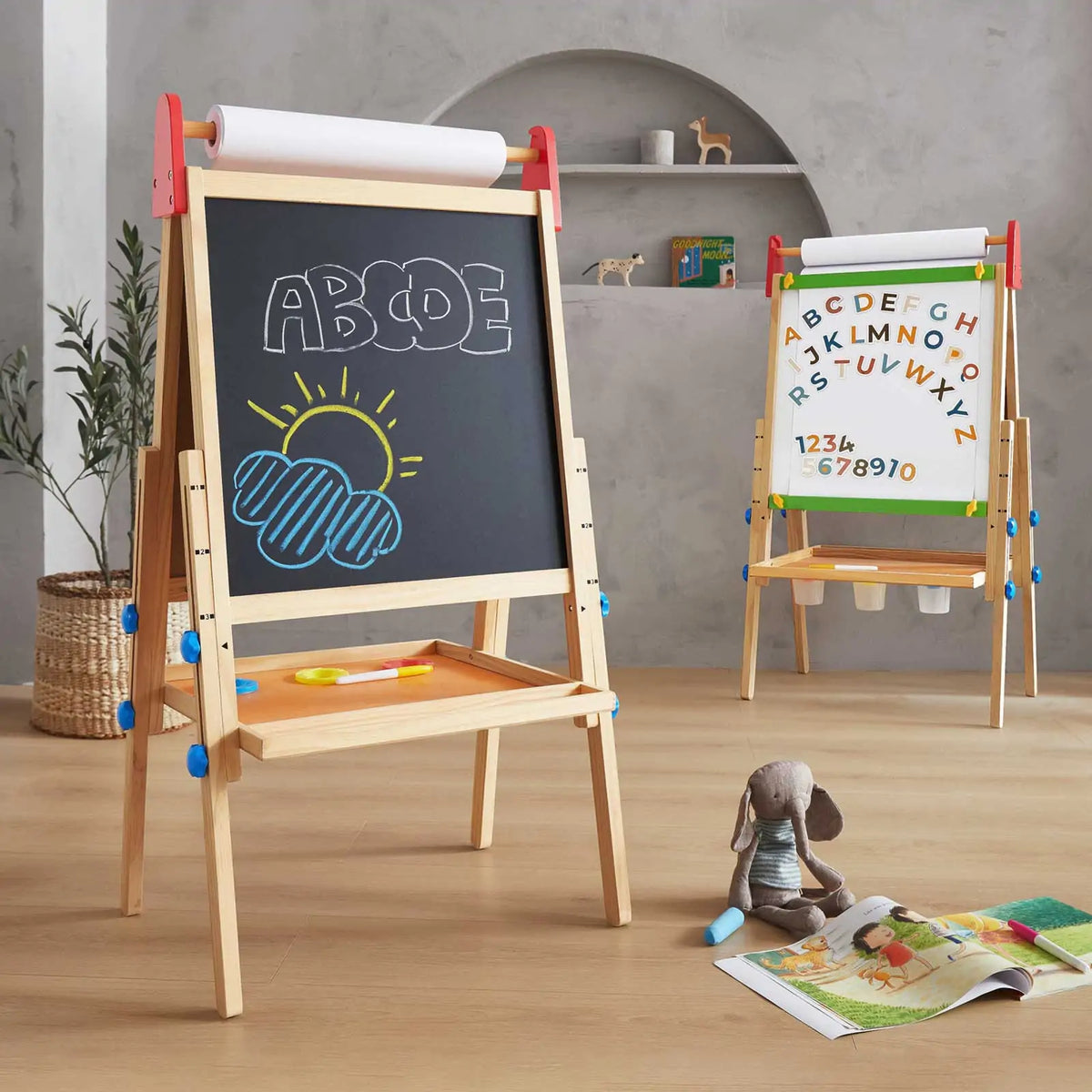 Tiny Land® 3 - in - 1 Art Easel & Paper Roll Set - Tiny Land INC