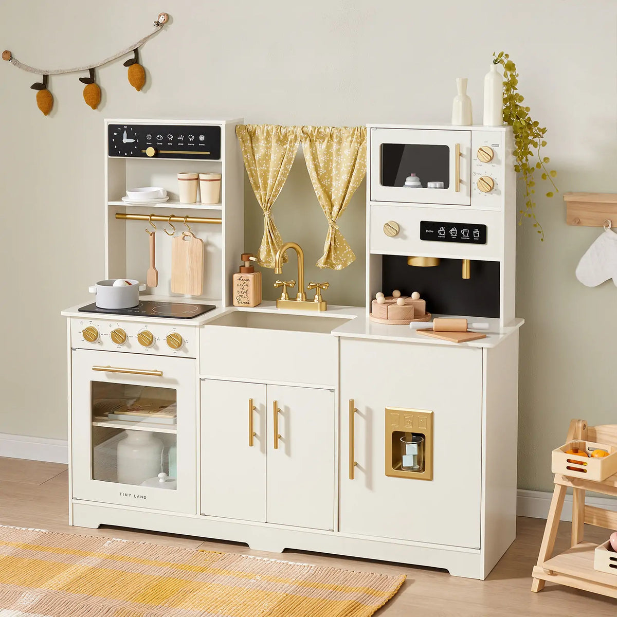 Tiny Land® Iconic Play Kitchen - Cream - Tiny Land INC