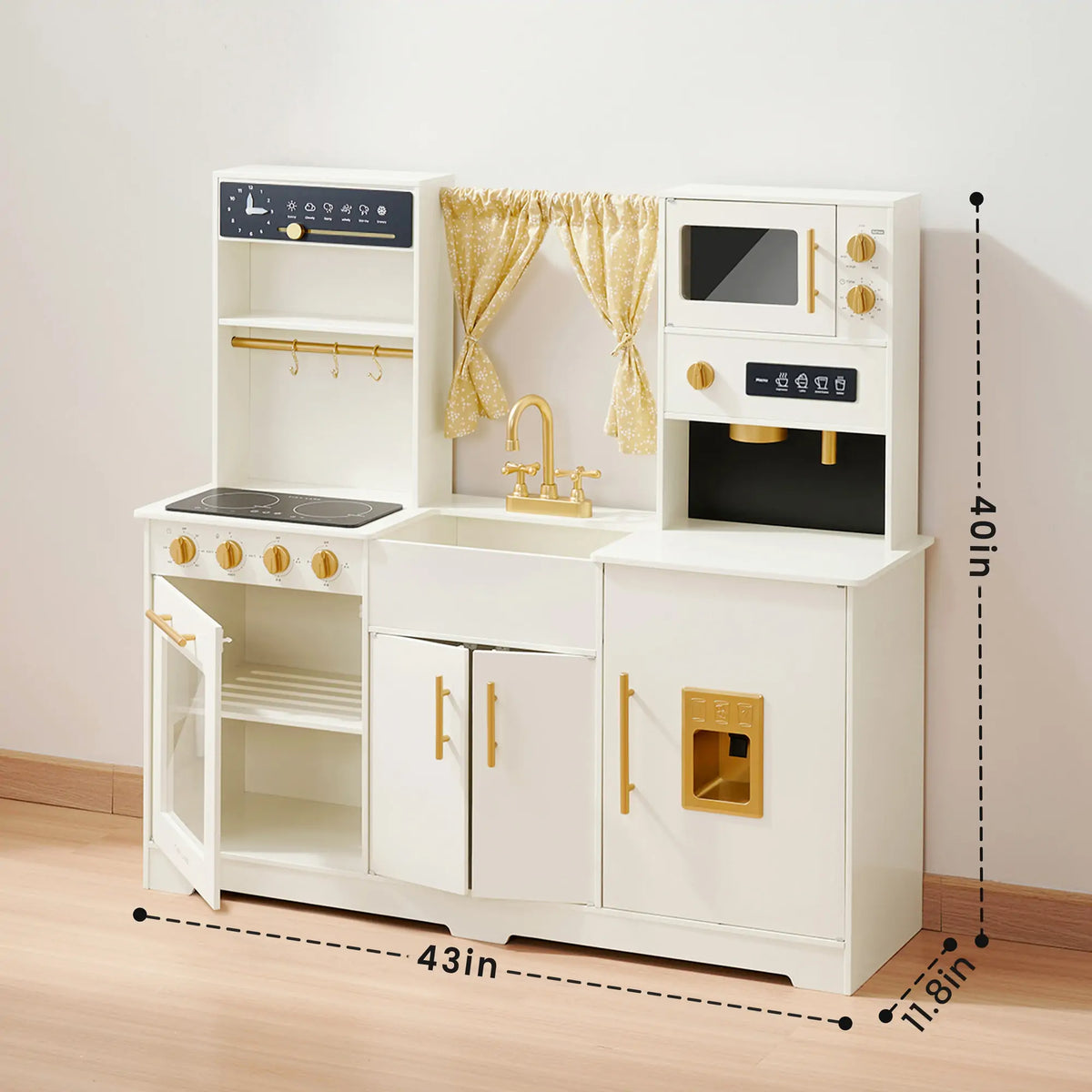 Tiny Land® Iconic Play Kitchen - Cream - Tiny Land INC
