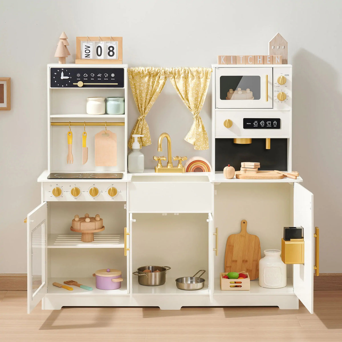 Tiny Land® Iconic Play Kitchen - Cream - Tiny Land INC