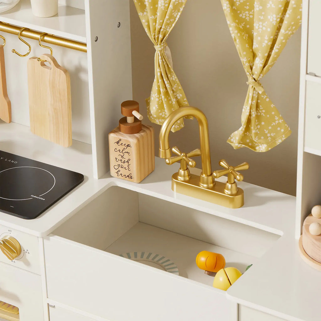 Tiny Land® Iconic Play Kitchen - Cream - Tiny Land INC